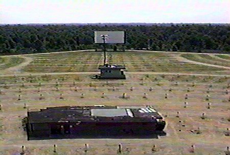 Getty 4 Drive-In Theatre - Concession And Screen From Darryl Burgess (newer photo)